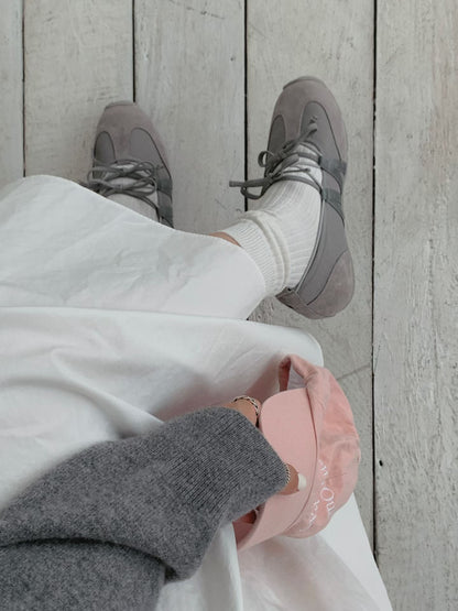 Ribbon Mood Sneakers (Grey)