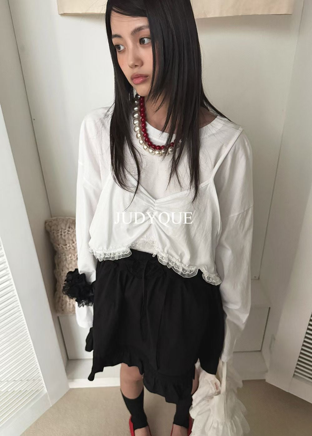 High End Coquette Ruffle Layered Floral Skirt