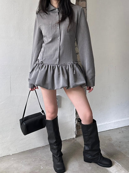 (DEC NEW) Puff Ribbon Dress