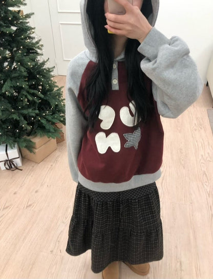 Up and On Letter Pad Hoodie