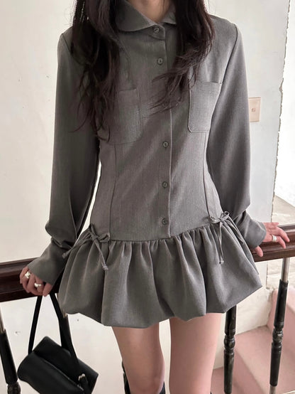 (DEC NEW) Puff Ribbon Dress