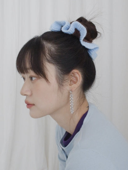 (XMAS PRESENT) Knit Two Tone Scrunchie