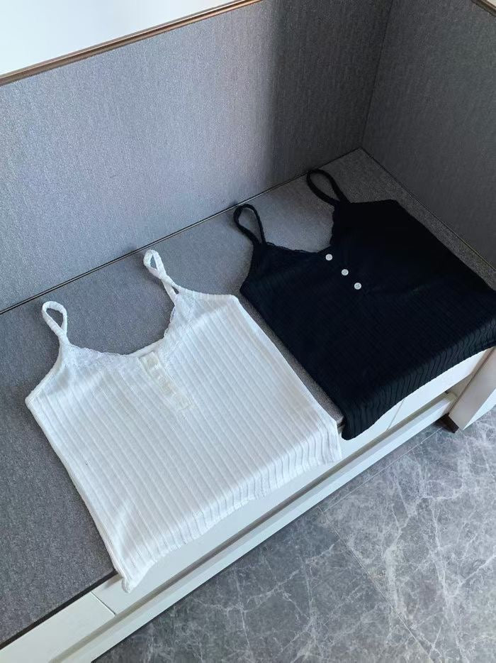 (Popular!!) Spring Sleeveless Lace Basic Tank Top