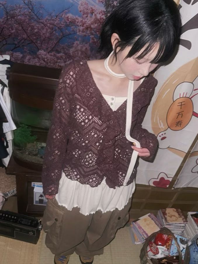 (Preorder) Ruffle Frill Cardigan