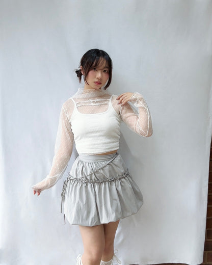 Honey Pot Bubble Mini Skirt