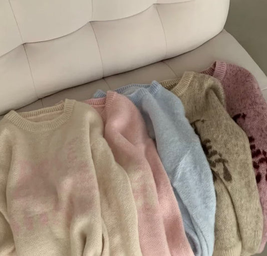 From left to right> 
Ivory, Light Pink, Sky Blue, Beige, Pink