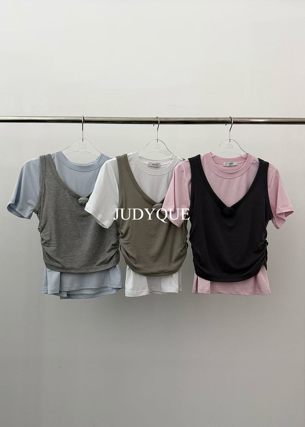 High End Vintage Rose Double Layer Top (3Colours)