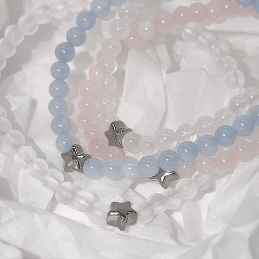 [Melting Heart Club]Melting Stone Star Bracelet (7 Colors)