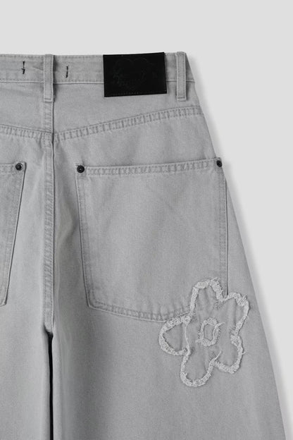 (Preorder) Floral Gray Pants