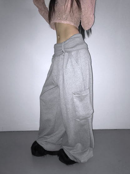 Folding Ring Studded Pants (2 Colours)
