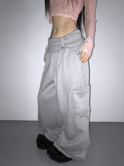 Folding Ring Studded Pants (2 Colours)