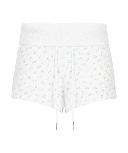 [Zanne] Brand Made Coguette Lace Sagging Folding Shorts (3 Colours)