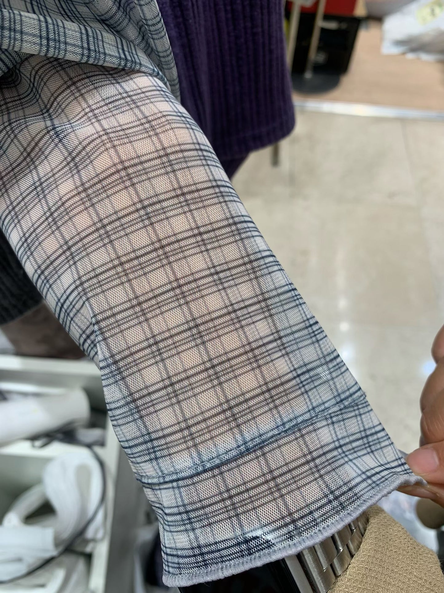 (Preorder) Sheer Layered Mock Neck T Shirt