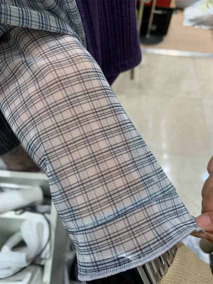 (Preorder) Sheer Layered Mock Neck T Shirt