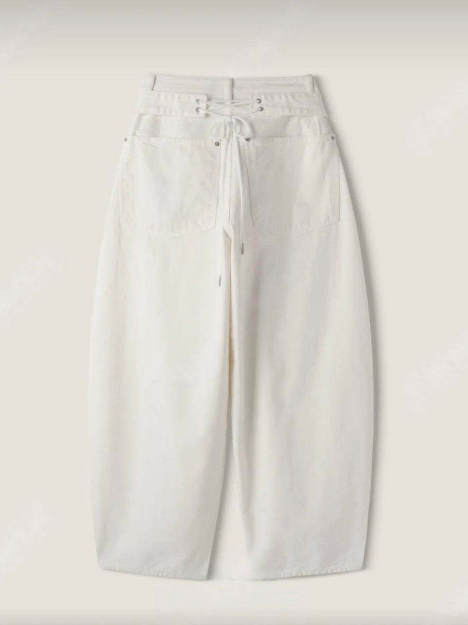 Corset Back Tie Pants