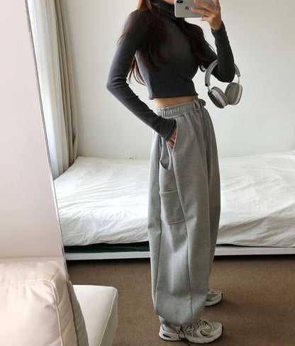 Unisex Double layered Side Tuck In Carpenter Pants (Grey)