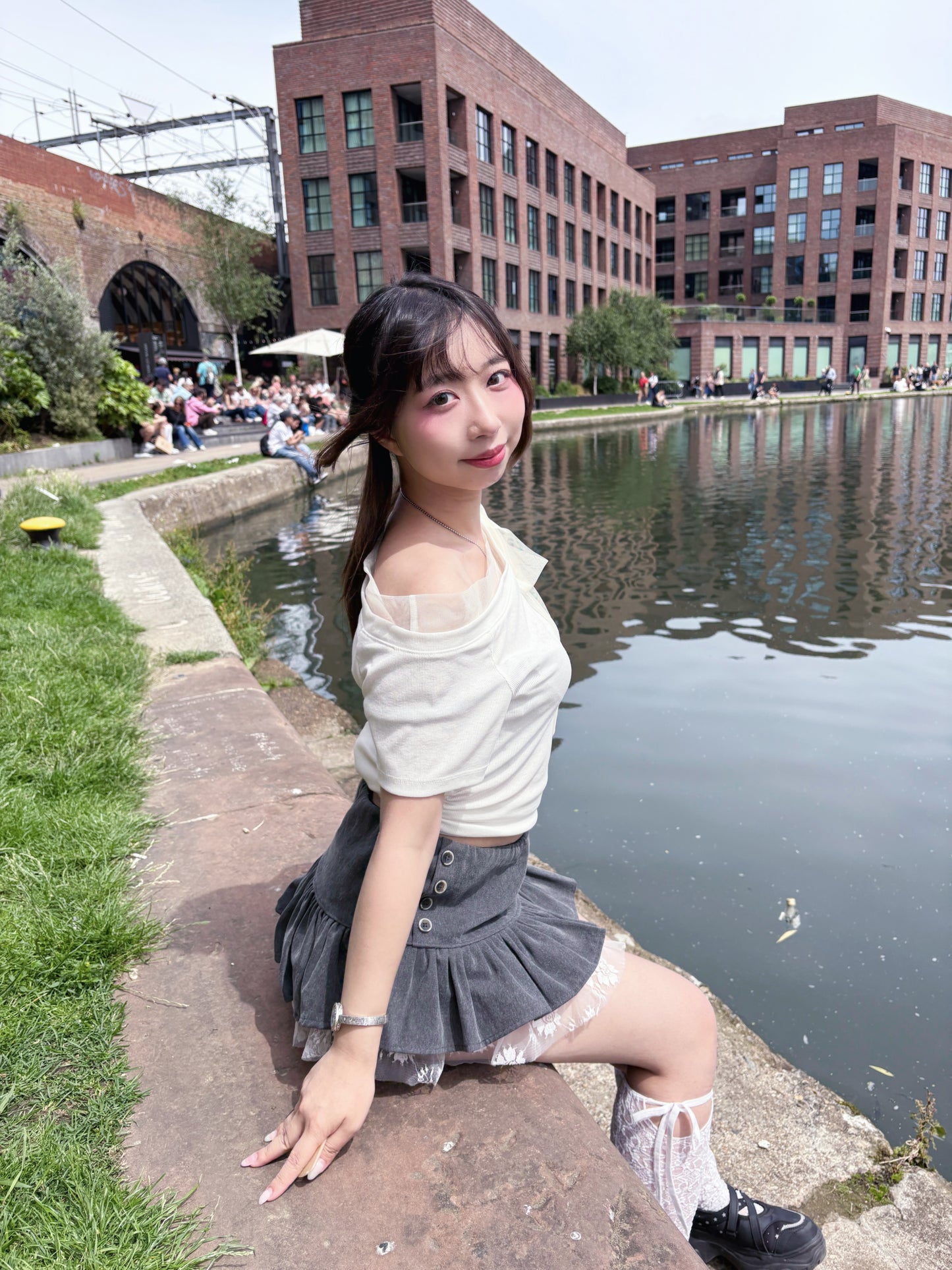 High End Mesh Asymmetrical Bow Off Shoulder Top(3Colours)