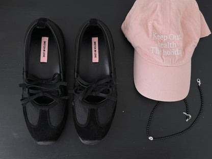 Ribbon Mood Sneakers (Black)