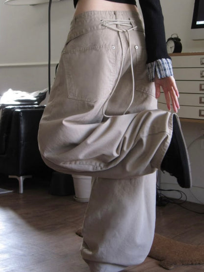 Corset Back Tie Pants