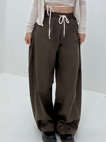 96 Embroidered Back Pocket Snap Pants  (Brown)