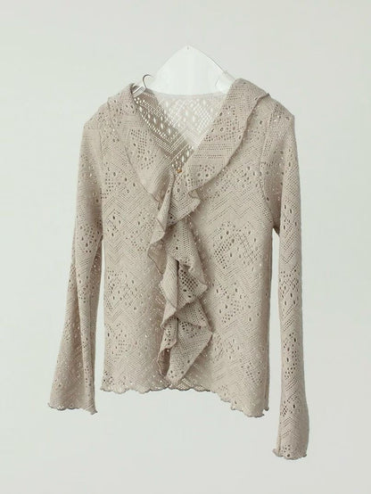 (Preorder) Ruffle Frill Cardigan