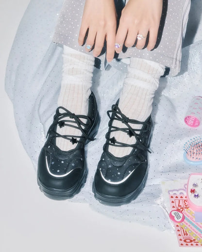 OTZ X YOUHEE PLATFORM BALLERINA STAR MARY JANE_BLACK