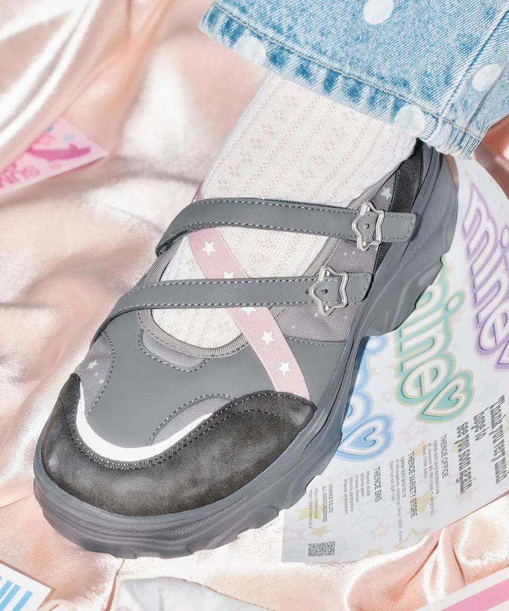 OTZ x YOUHEE LOMITA PLATFORM STAR MARYJANE SHOES_GREY