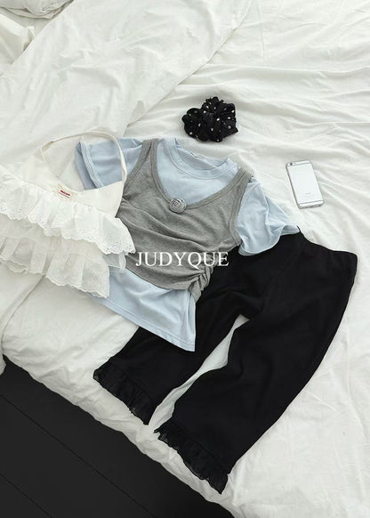 High End Vintage Rose Double Layer Top (3Colours)