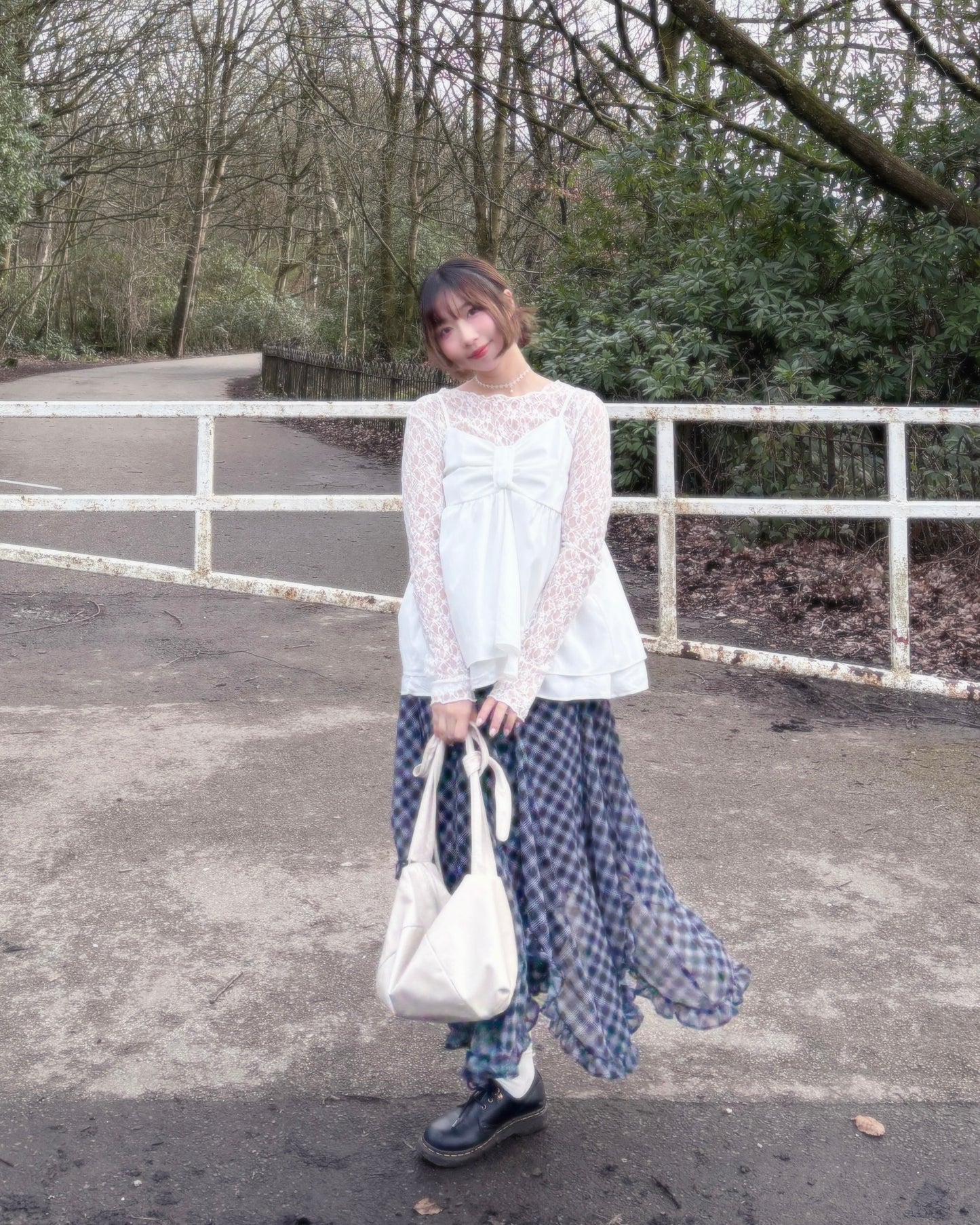 Sheer Lacy Slight Cropped Ballet Floral Tee (3 Colours)