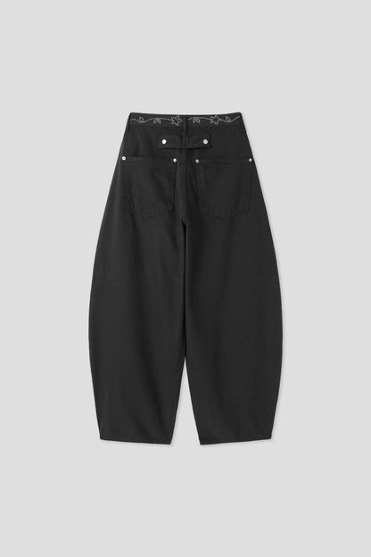 (Preorder) Silver star chain balloon pants