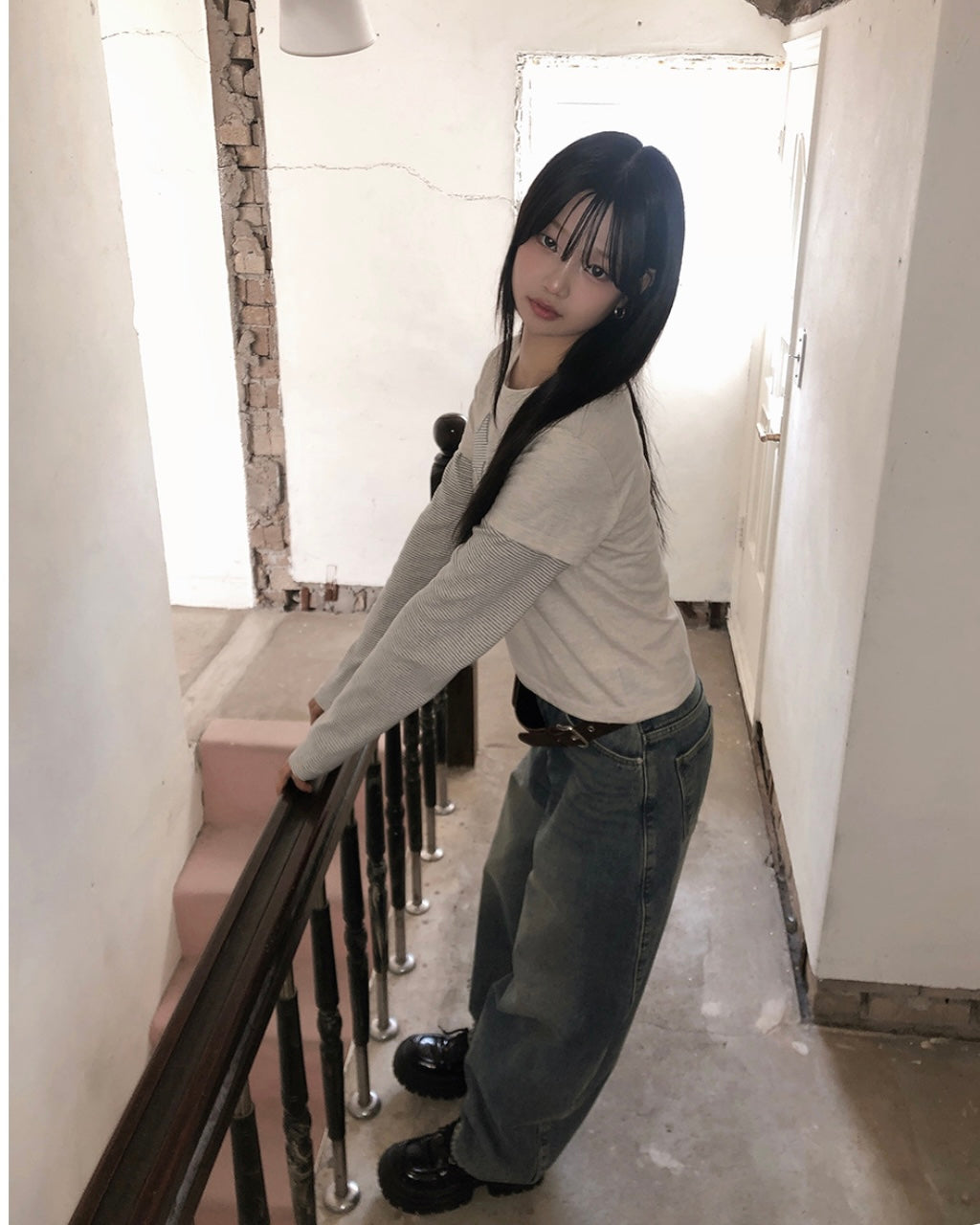 Nightstar layered long sleeve tee