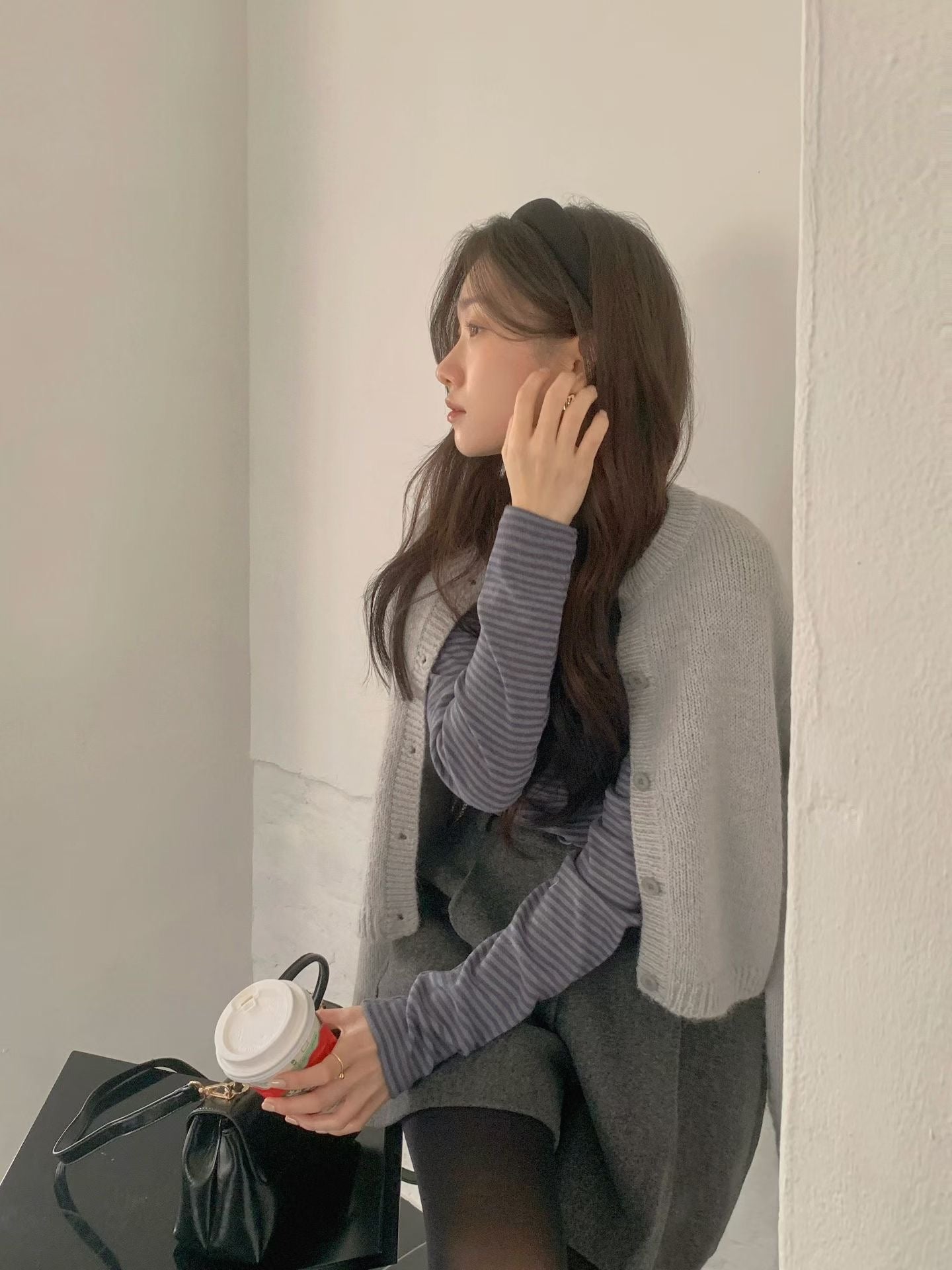 (Preorder) Pastel Dahlia Wool Cardigan