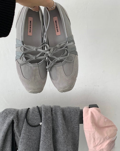 Ribbon Mood Sneakers (Grey)