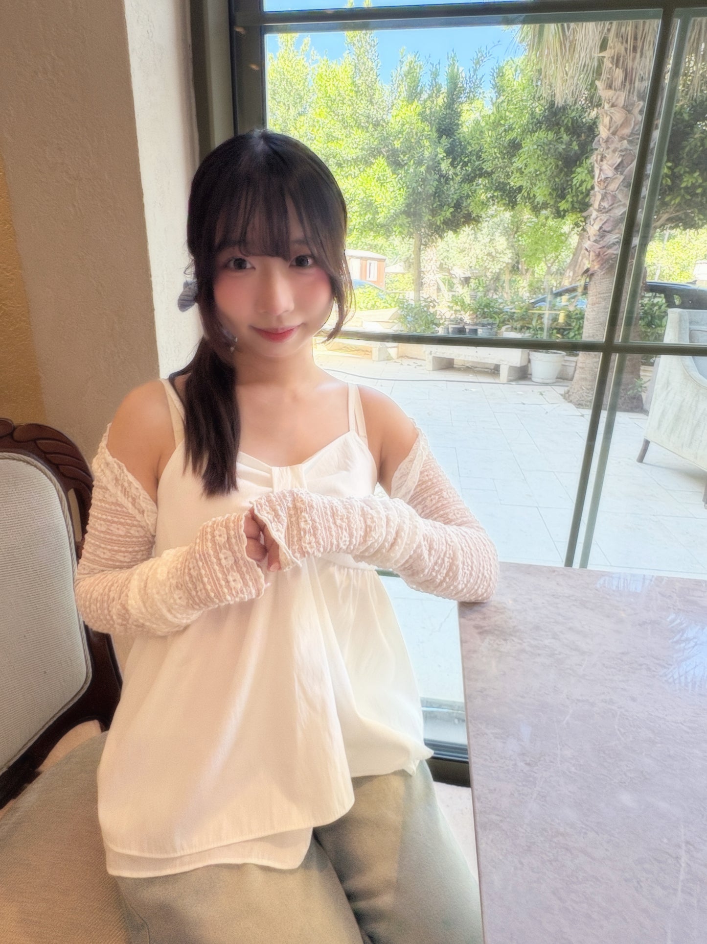 Super Cute!! Ribbon Chest Design Cami Top