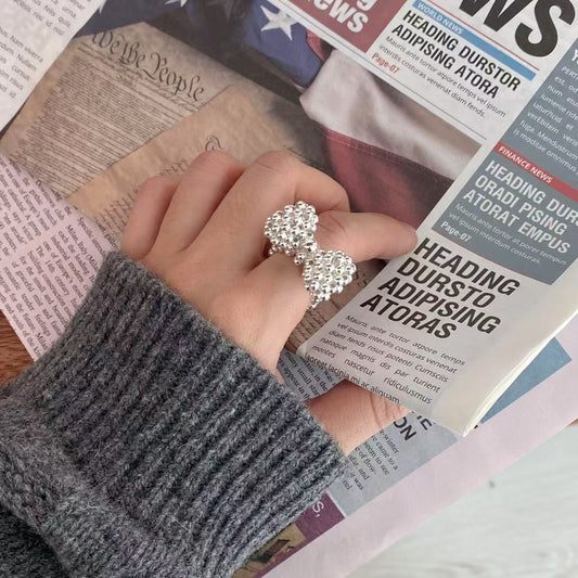 Ribbon Pearl Bead Ring (3 in stocks only!)