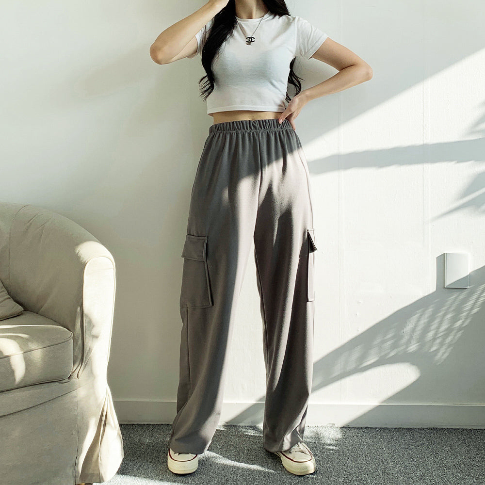 Unisex Overfit Wide Cargo Pants All season
