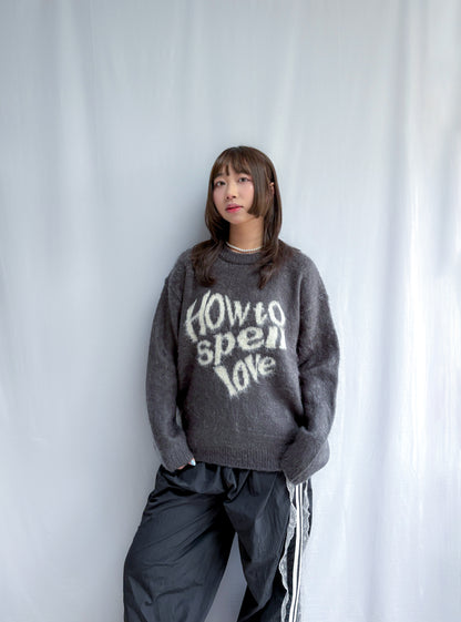 How to spell love sweater (2 Colours)