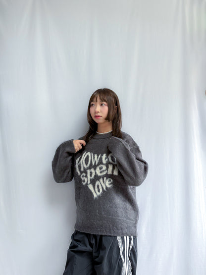 How to spell love sweater (2 Colours)