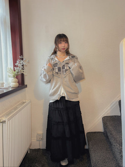 Three Season Fleece Underlining Maxi Skirt