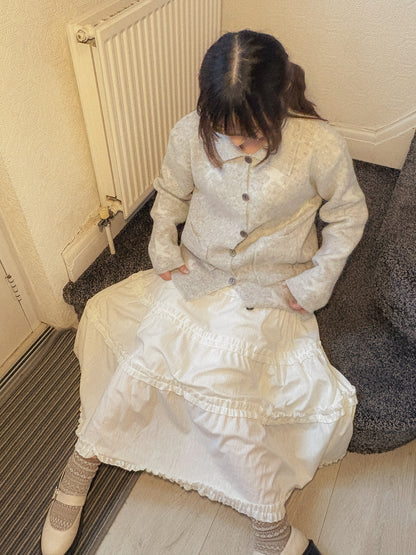 Three Season Fleece Underlining Maxi Skirt