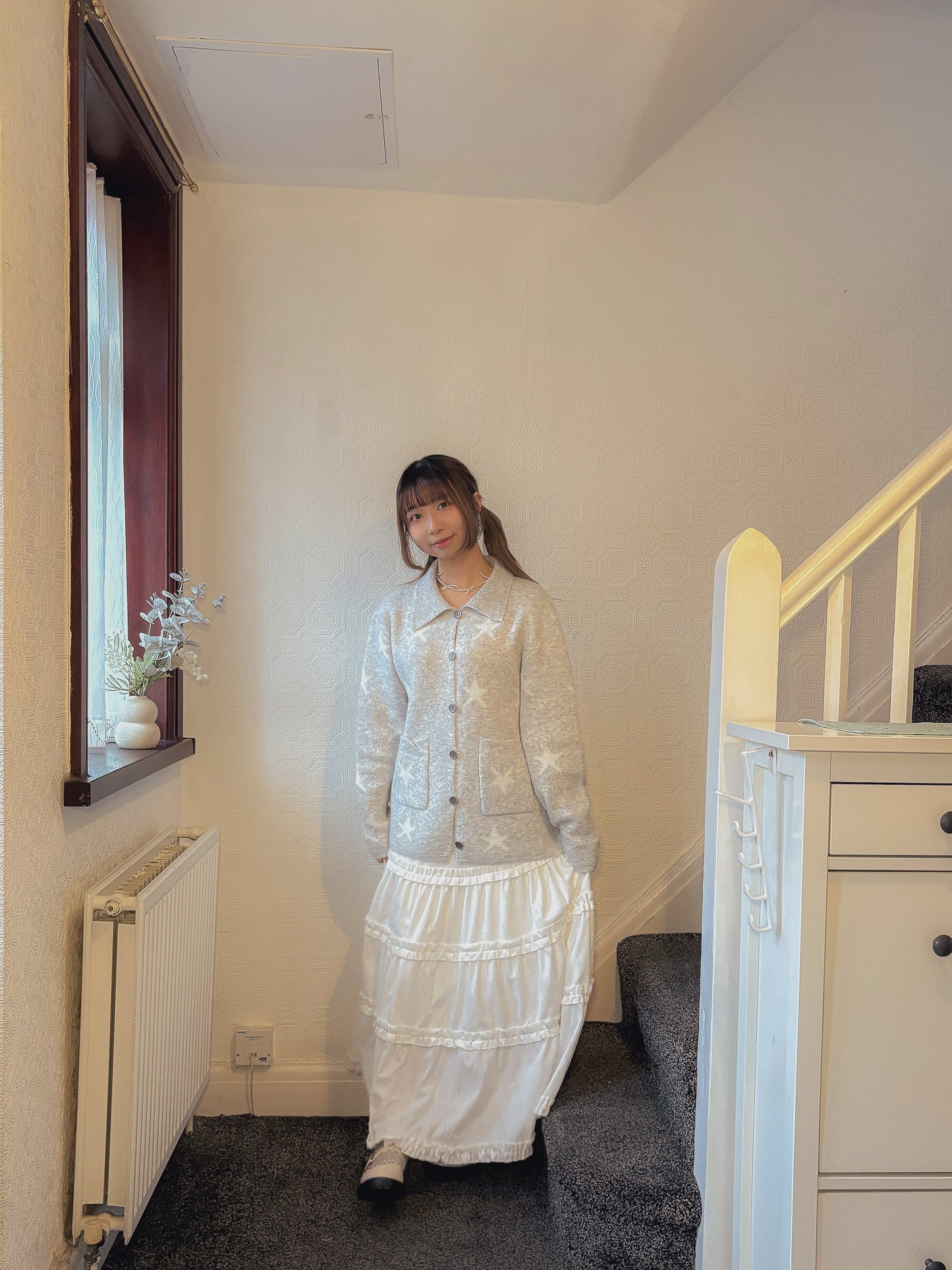 Three Season Fleece Underlining Maxi Skirt