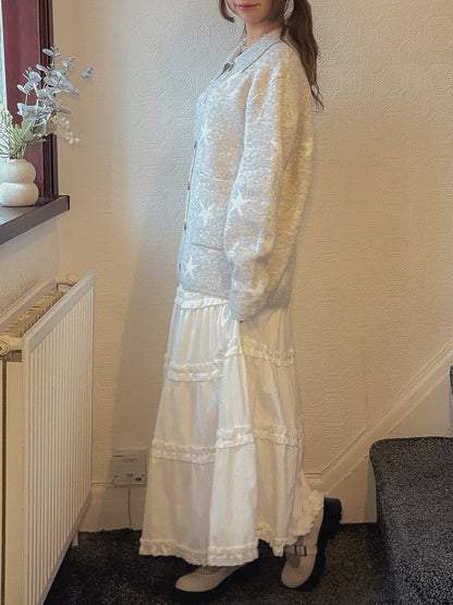 Three Season Fleece Underlining Maxi Skirt