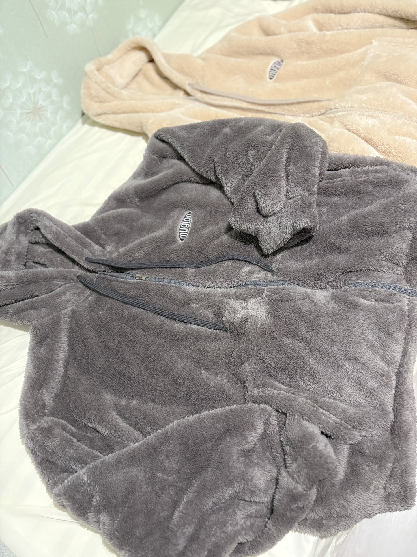 (DEC NEW)Oversized Teddy Sherpa Fleece Hoodie Zip-up