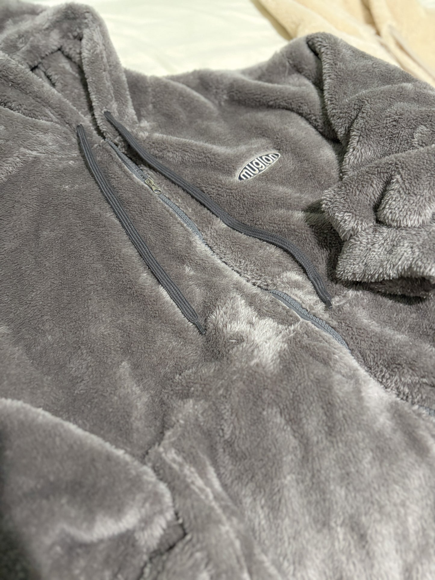 (DEC NEW)Oversized Teddy Sherpa Fleece Hoodie Zip-up