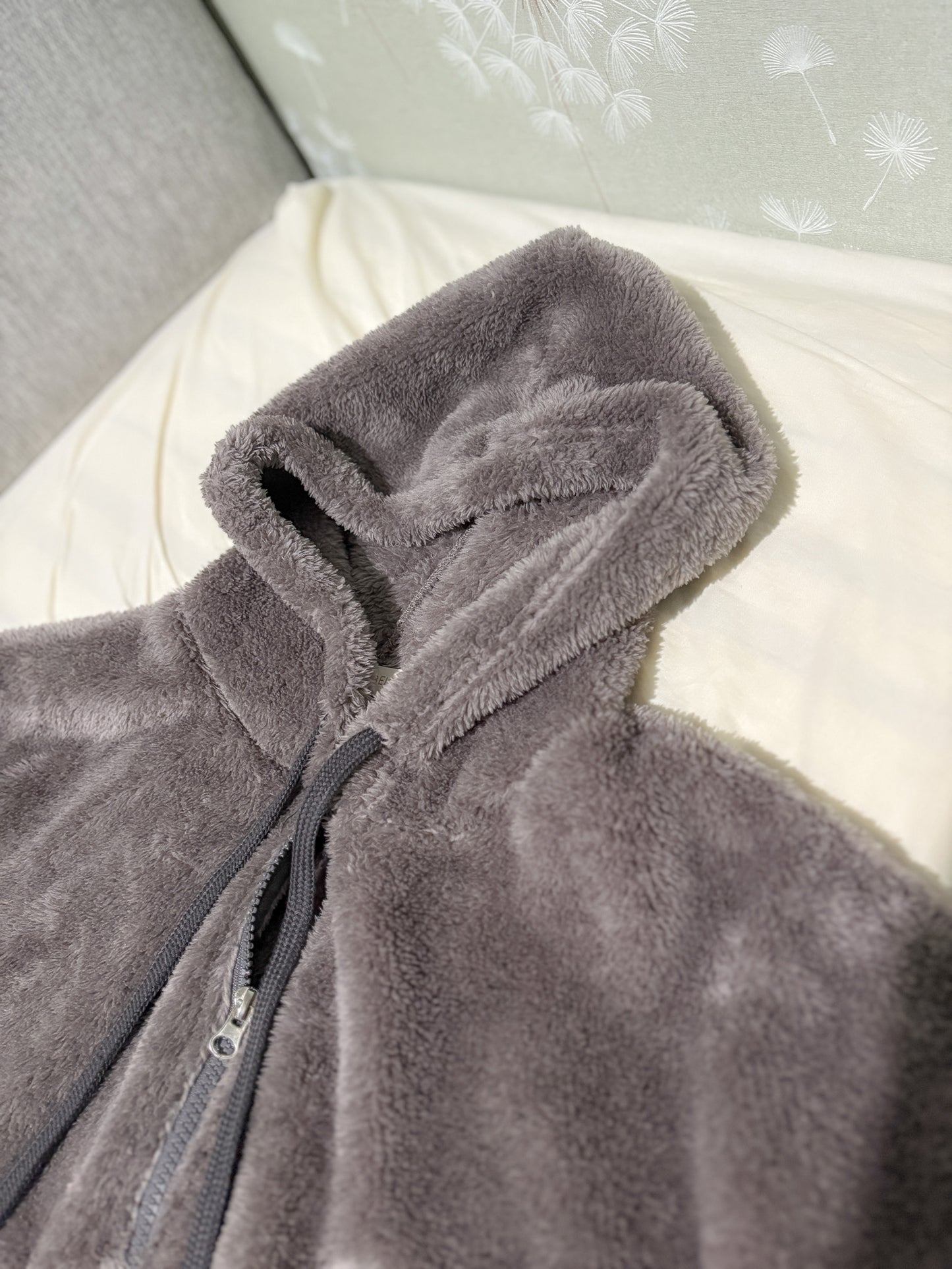 (DEC NEW)Oversized Teddy Sherpa Fleece Hoodie Zip-up