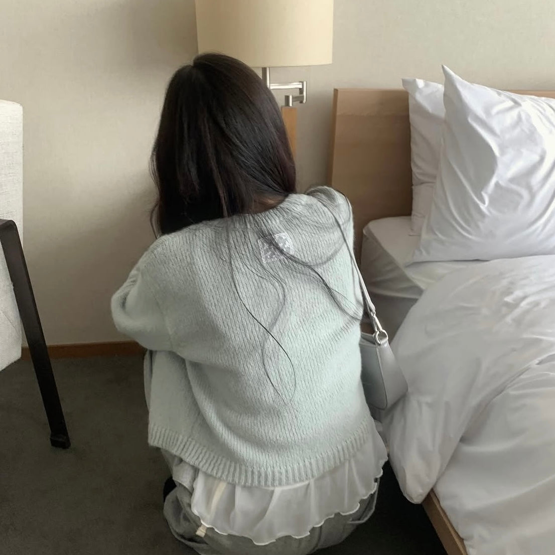 (Preorder) Pastel Dahlia Wool Cardigan