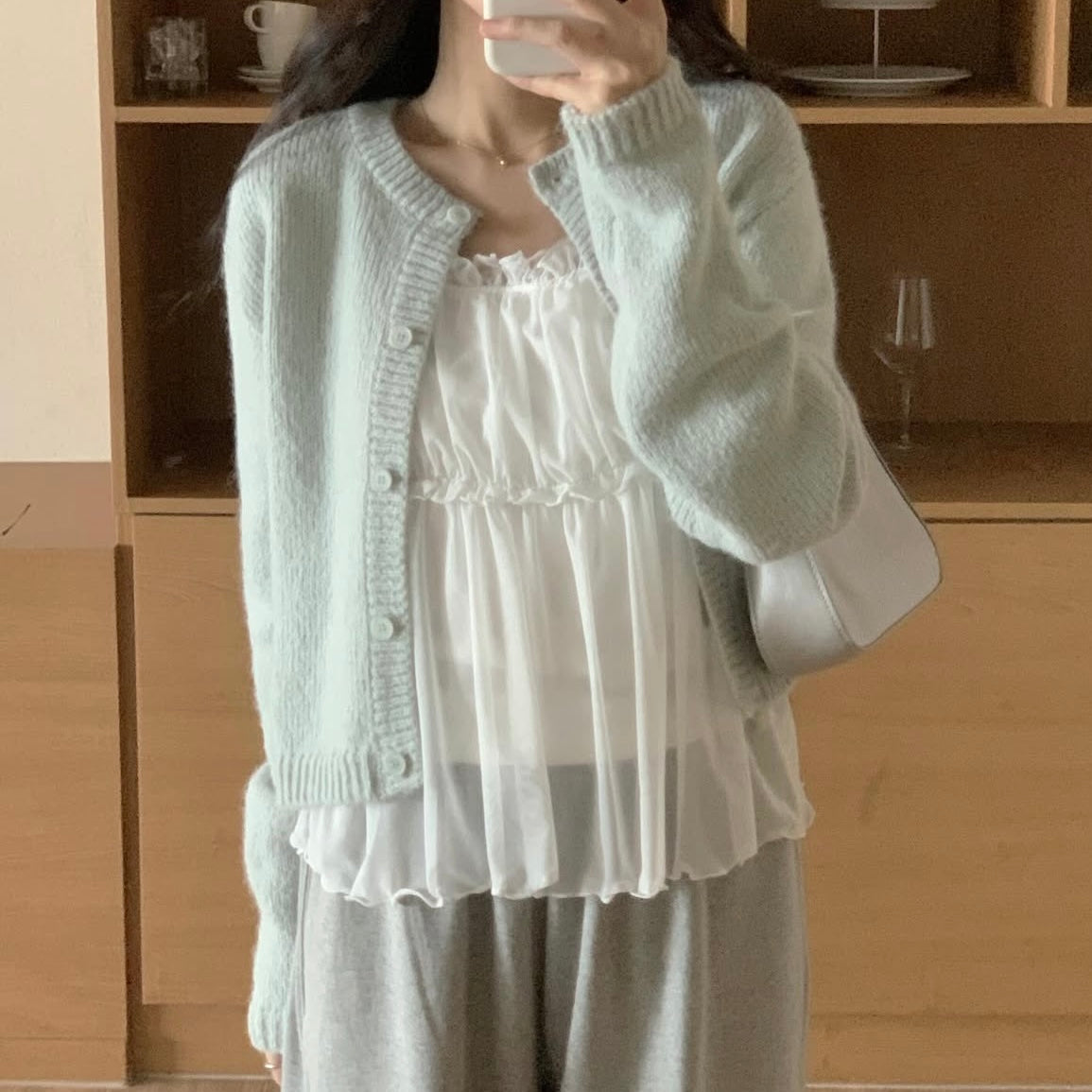 (Preorder) Pastel Dahlia Wool Cardigan