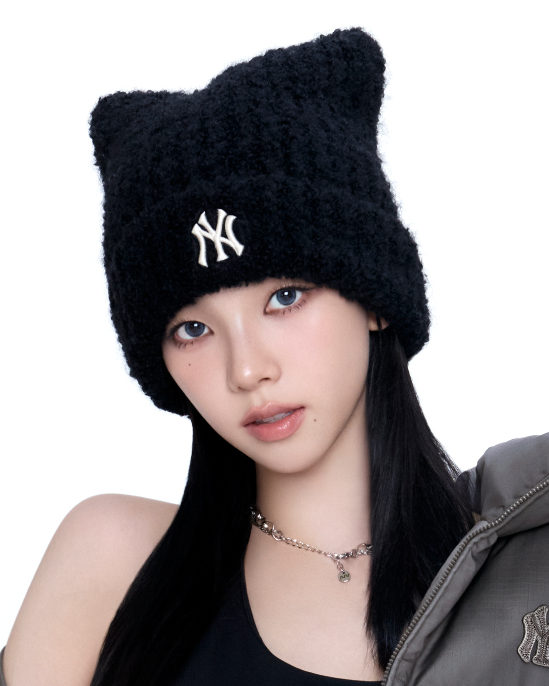 MLB PLUSH MEOWING BEANIE (Black)