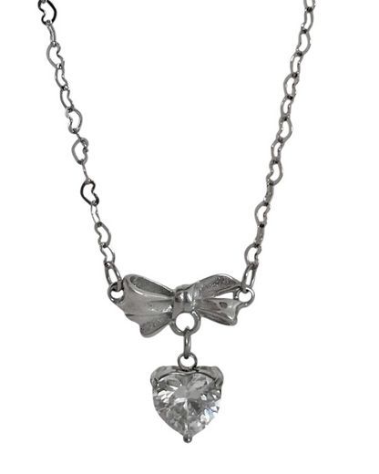 [OFUSE] 24 winter - cubic heart necklace