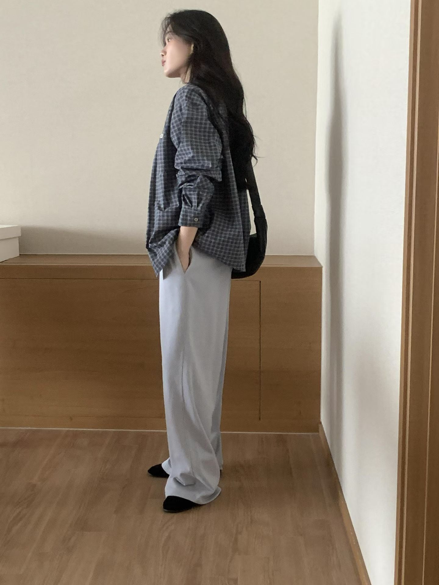 (Preorder) Latte check shirt